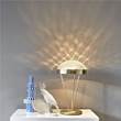 Mm Lampadari Rays Classical Table Lamp with Iron & Blown Murano Glass in Satin Brass