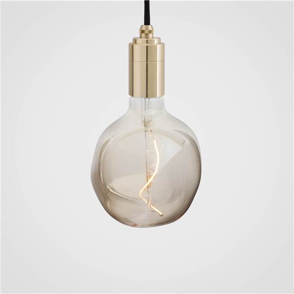 Tala Voronoi I Tinted Glass Bulb with Brass Pendant