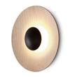 Marset Ginger 32 C Small LED Wall Light with Lacquered Metal Aluminium Dissipater in Oak-Oak