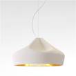 Marset Pleat Box 47 Extra-Large Pendant with Ceramic Diffuser in White-Gold