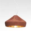 Marset Pleat Box 47 Extra-Large Pendant with Ceramic Diffuser in Terracotta-Gold