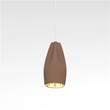 Marset Pleat Box 13 Small LED Pendant with Ceramic Diffuser in Brown-White