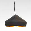 Marset Pleat Box 47 Extra-Large LED Pendant with Ceramic Diffuser in Black-Gold