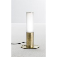 Etoile White Glass Table Lamp Metal Base