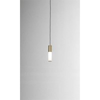 Etoile Single White Glass Pendant Metal Structure