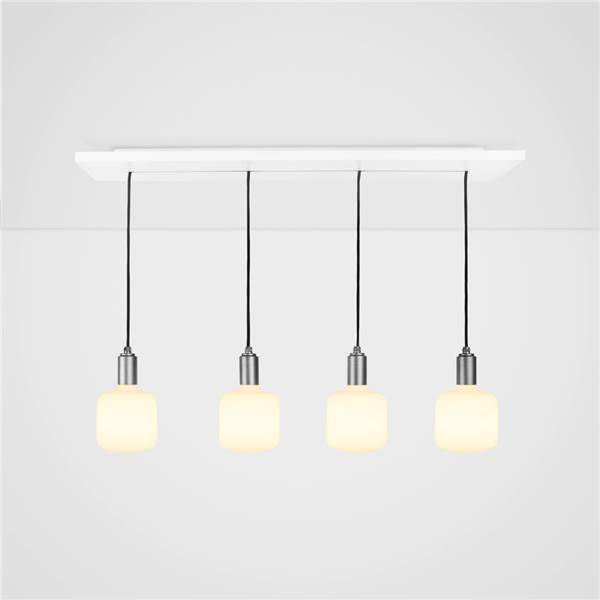 Tala Oblo Graphite Pendant with Linear Ceiling Plate
