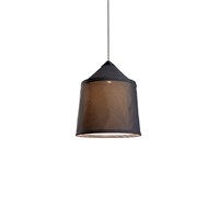 Jaima 43 IP65 Small Outdoor LED Pendant Tapered Textile Shade