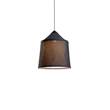 Marset Jaima 43 IP65 Small Outdoor LED Pendant with Tapered Textile Shade in Grey