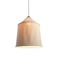 Jaima 71 IP65 Large Outdoor LED Pendant Tapered Textile Shade