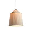 Marset Jaima 71 IP65 Large Outdoor LED Pendant with Tapered Textile Shade in Beige