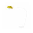 Linea Light Oxygen FL1 Adjustable LED Floor Lamp with Arched Upright & Flexible Rod in Yellow/White