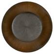 Visual Comfort Utopia Large Reflector Sconce in Aged Iron