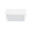 Linea Light Box SQ Medium 3000K LED Ceiling Light in White