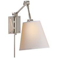Graves Adjustable Arm Pivoting Sconce Natural Paper Shade
