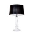 4 Concepts Petit Trianon Small Glass Table Lamp in Black & White