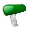 Flos Snoopy Table Lamp with White Marble Base in Green