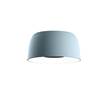 Marset Djembe C 65.45 Large LED Ceiling Surface with Stone Texture Outer and smooth Satin White Inner in Sky Blue & Dimmable