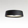 Marset Soho C 38 Small LED Ceiling Light with Methacrylate Opal Diffuser in Black & Dimmable