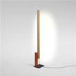 Marset High Line LED Floor Lamp in Oak-Orange Red