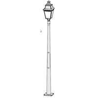 Avenue 3 Large Opal Glass 4000K LED Lamp Post