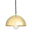 Mullan Lighting Maua 20 cm Industrial Dome Pendant in Polished Brass