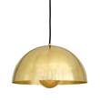 Mullan Lighting Maua 30 cm Industrial Dome Pendant in Polished Brass