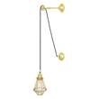 Mullan Lighting Apoch Pulley Cage Wall Light in Polished Brass