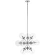 Visual Comfort Bistro Small Round Pendant Polished Nickel in Polished Nickel & Clear Glass