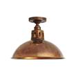 Mullan Lighting Paris Industrial Brass Ceiling Light in Antique Brass