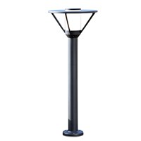 Bermude Small Frosted Glass Bollard White Reflector