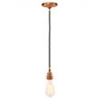 Mullan Lighting Lome Vintage Braided Suspension Pendant in Polished Copper