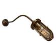 Mullan Lighting Wybert Clear Glass Wall Light IP65 in Antique Brass