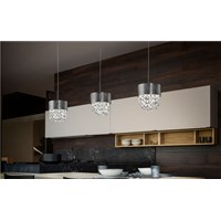 Ola S2 15 LED Pendant Coated Italian-Glass