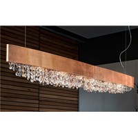 Ola S6 OV 160 Oval E14 Pendant Coated Italian-Glass