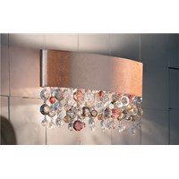 Ola A2 OV 30 R7s Wall Light Coated Italian-Glass