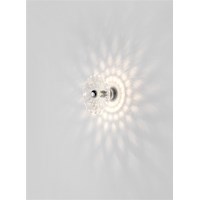 Lotto Medium Clear Glass Wall Light