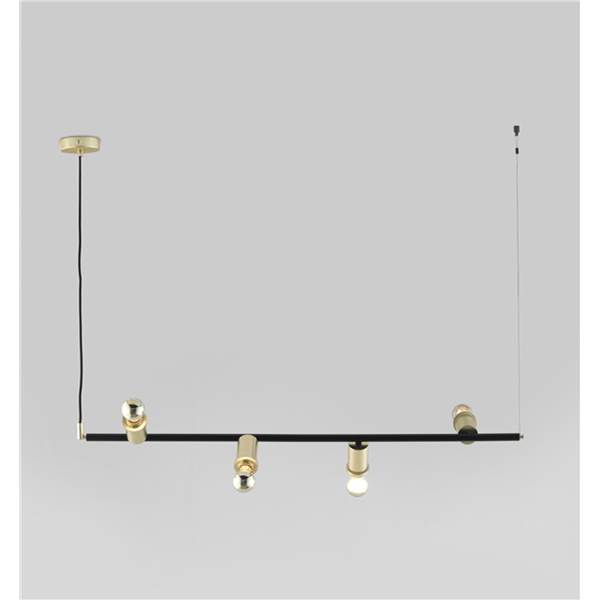 Aromas Ohlala 4-Light Pendant with Brass Details