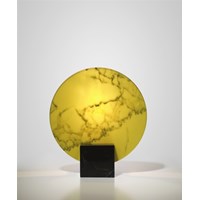Acid Marble Table Lamp Yellow Glass