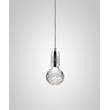 Lee Broom Crystal Bulb Clear Glass LED Pendant in Polished Chrome