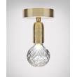 Lee Broom Crystal Bulb LED Ceiling Light Polished Gold in Clear