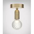 Lee Broom Crystal Bulb LED Ceiling Light Polished Gold in Frosted