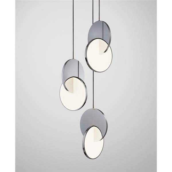 Lee Broom Eclipse 3-Light LED Pendant with Opal Acrylic