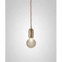 Crystal Bulb Frosted Glass LED Pendant