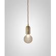 Lee Broom Crystal Bulb Frosted Glass LED Pendant in Brushed Brass