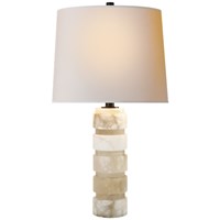 Chunky Round Stacked Table Lamp Natural Paper Shade