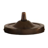 Brass Ceiling Rose Light Fitting Flat Round
