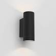 Astro Dartmouth Twin LED Wall Light in Textured Black