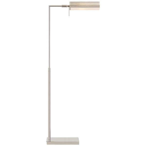 Visual Comfort Precision Pharmacy Floor Lamp with White Glass