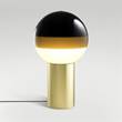 Marset Dipping Light S Brushed Brass Base Table Lamp in Black