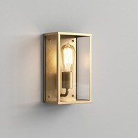 Homefield Exterior Wall Light Natural Brass